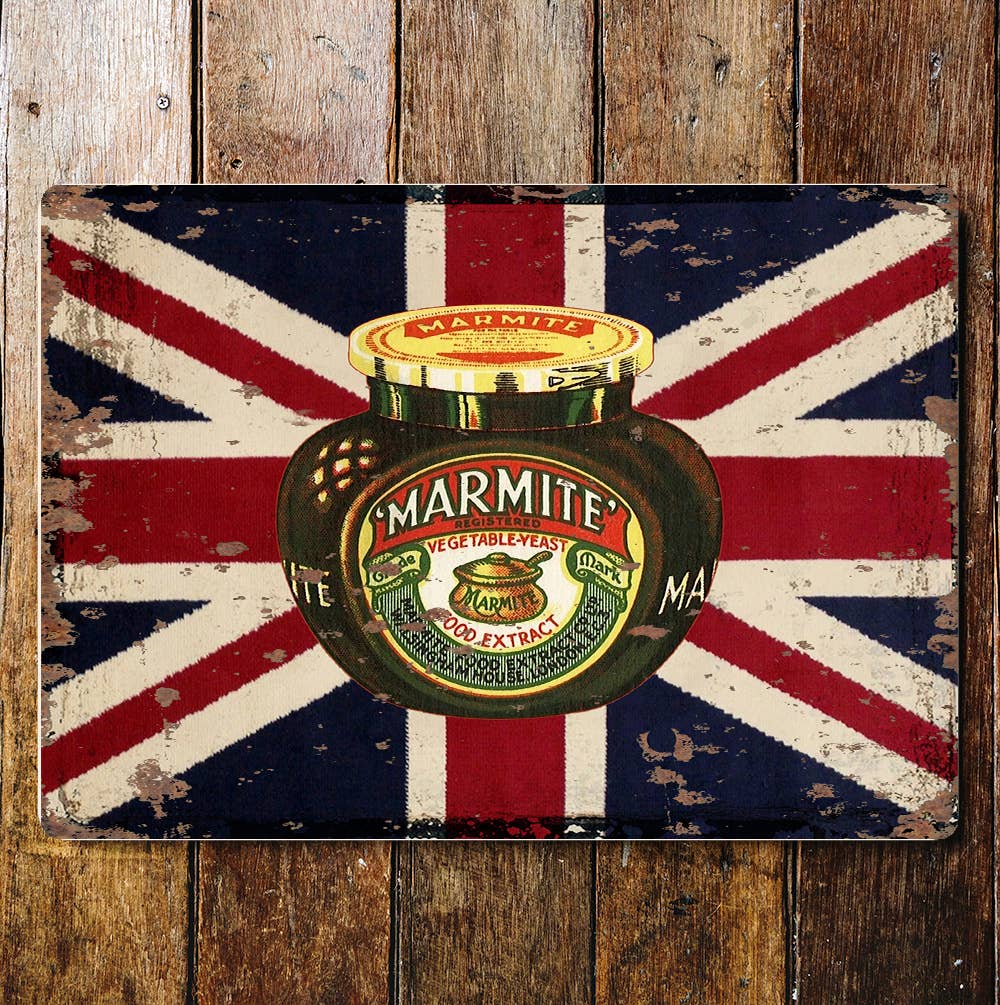 Vintage Marmite Best Of British Art Metal Sign