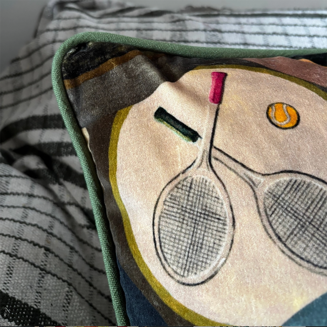Sumptuous Mulberry Sporting Life Cushion