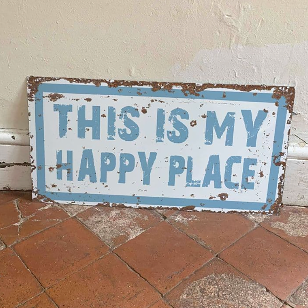 This is My Happy Place - Metal Wall Sign