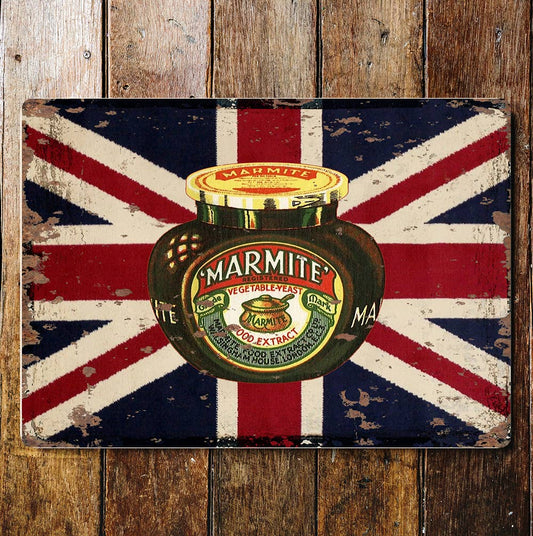 Vintage Marmite Best Of British Art Metal Sign