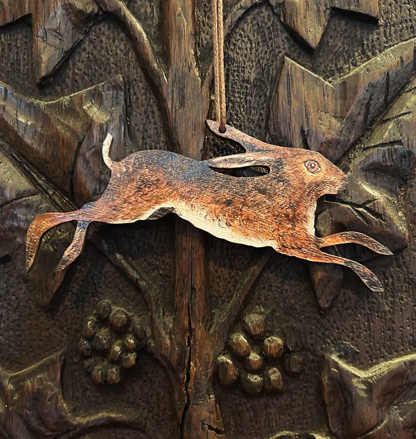  Spring Hare birch plywood decoration