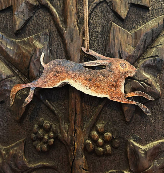  Spring Hare birch plywood decoration