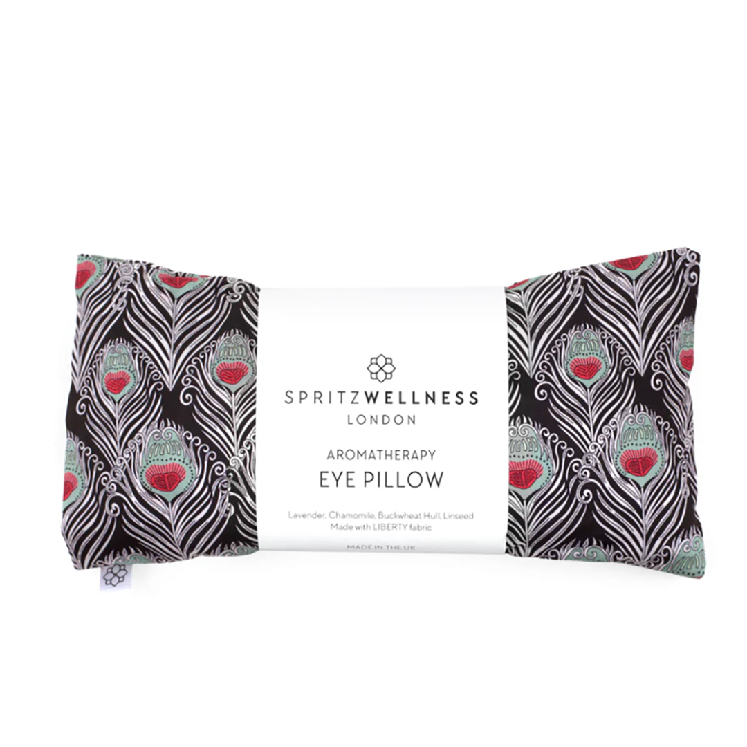 Aromatherapy Liberty Print Casesar Black Eye Pillow for Yoga and Relaxation