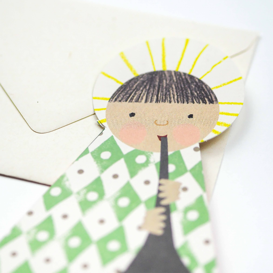 Green Angel Fold-Out Card
