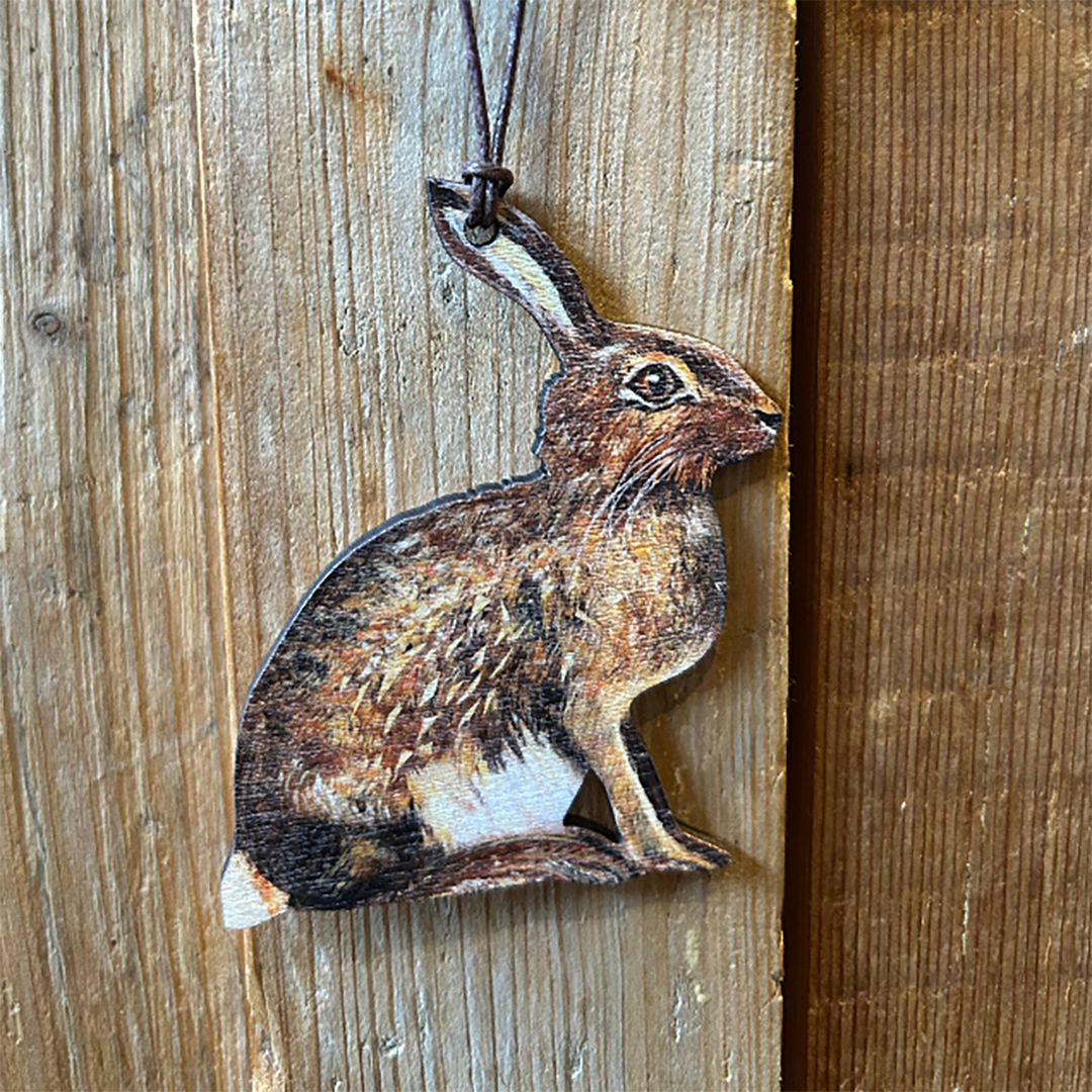 Country Christmas Brown Hare Decoration
