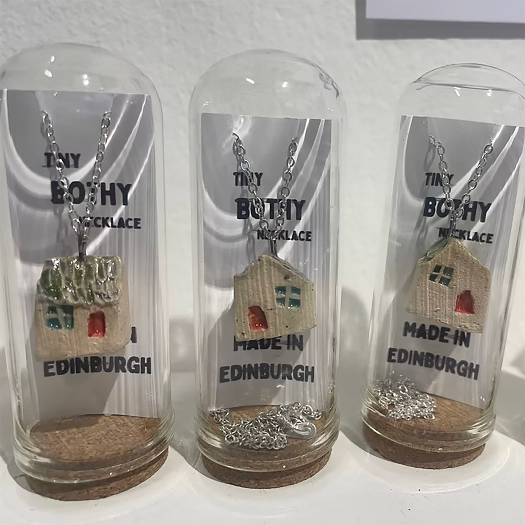 Scottish Bothy Ceramic Necklace by Leamne