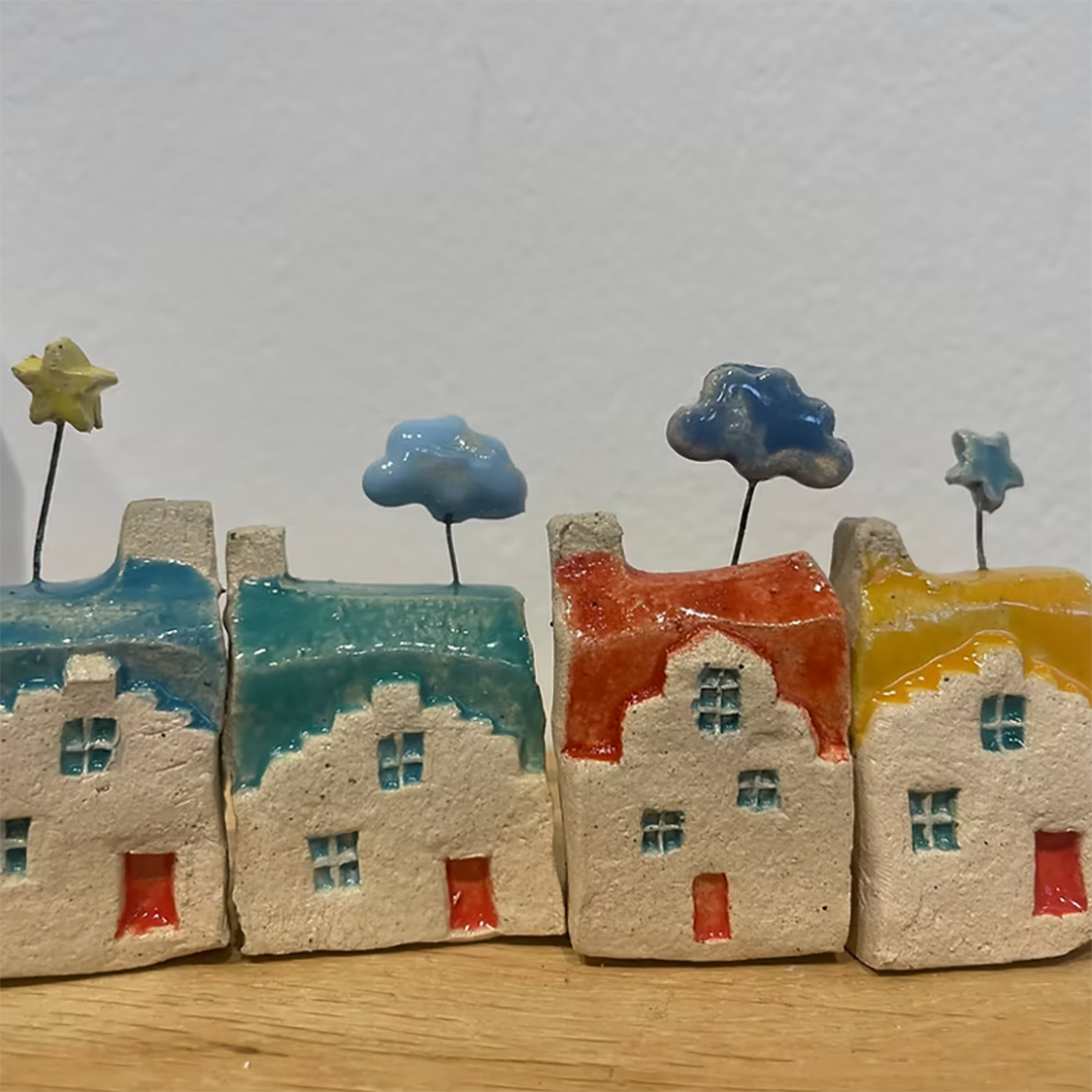 Tiny Ceramic House by Leamne