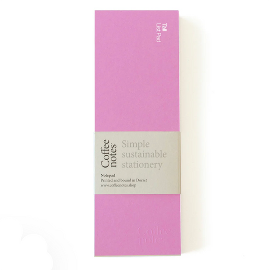 Lilac List Pad Made Sustainably In The UK From Recycled Coffee Cup Paper