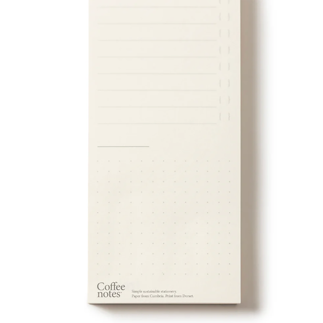 Lilac List Pad Made Sustainably In The UK From Recycled Coffee Cup Paper