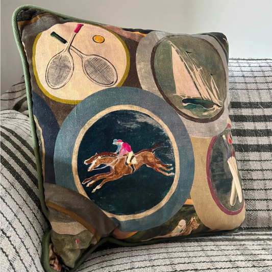 Sumptuous Mulberry Sporting Life Cushion