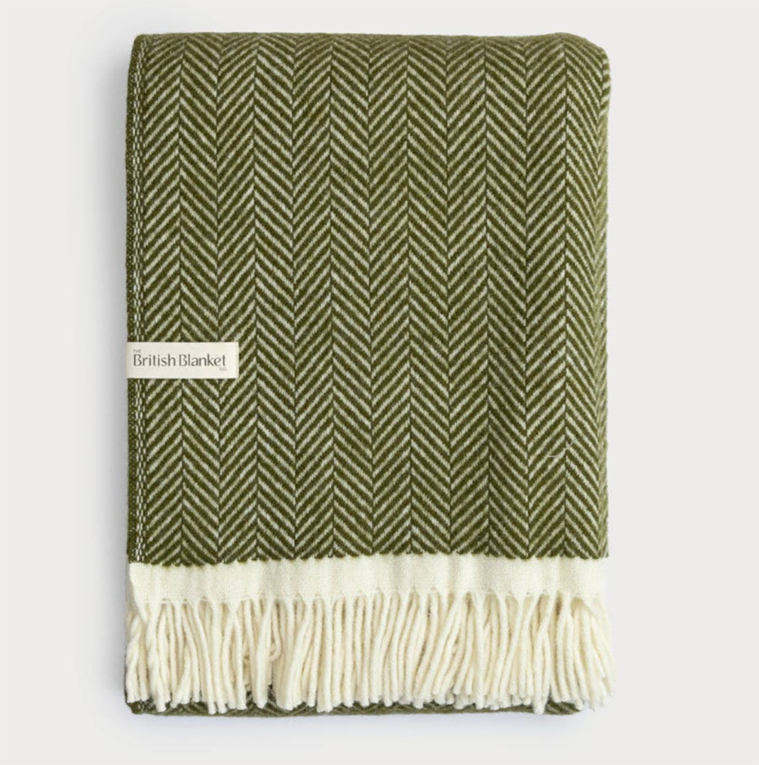 Clifton Herringbone Blanket: Blaise