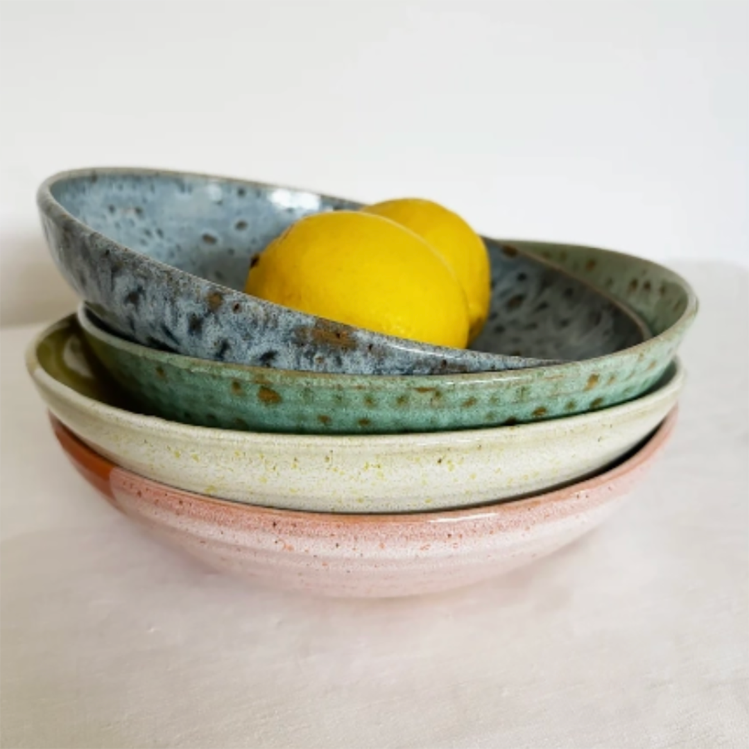 Hand-Thrown Stoneware Pasta Bowl – Sustainable Handmade Tableware from East Anglia