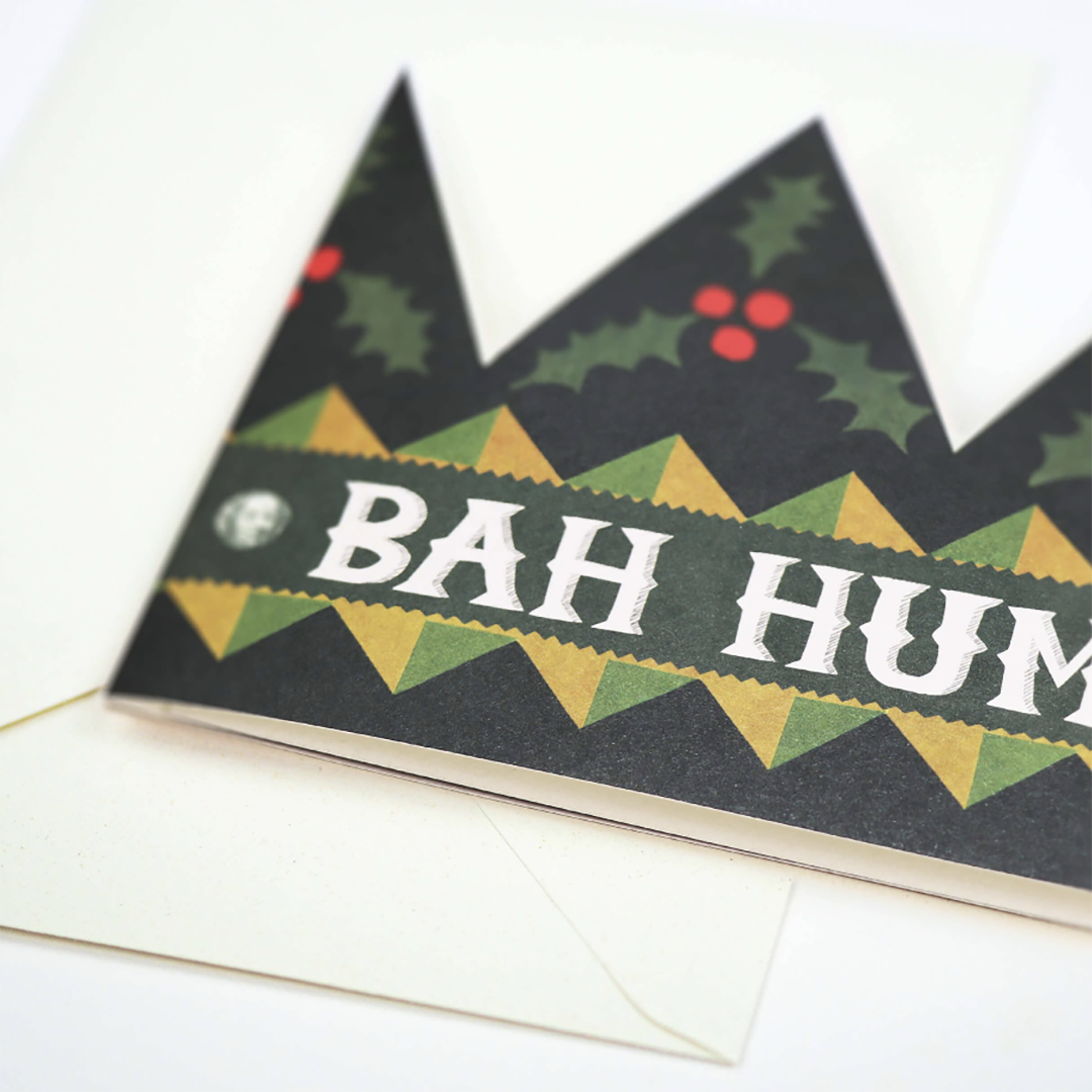 Bah Humbug Party Hat Card