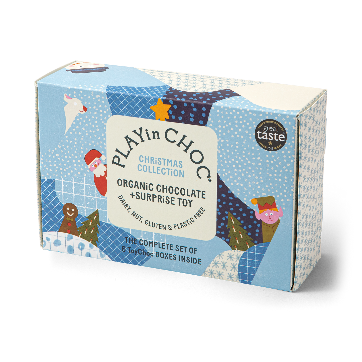 Christmas cracker, advent calendar or stocking filler chocolate and toy - PLASTIC FREE, NUT AND DAIRY FREE CHOCOLATE