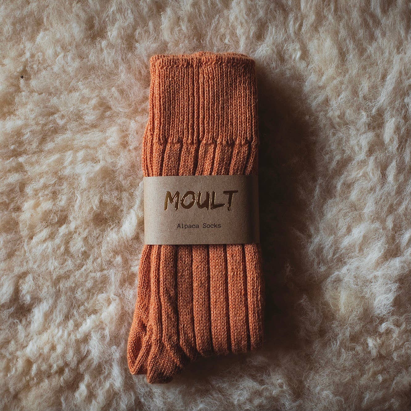 Sustainable UK-Made Alpaca Socks – Warm, Cosy & Ethical Footwear Burnt Orange (Copy) (Copy) (Copy)
