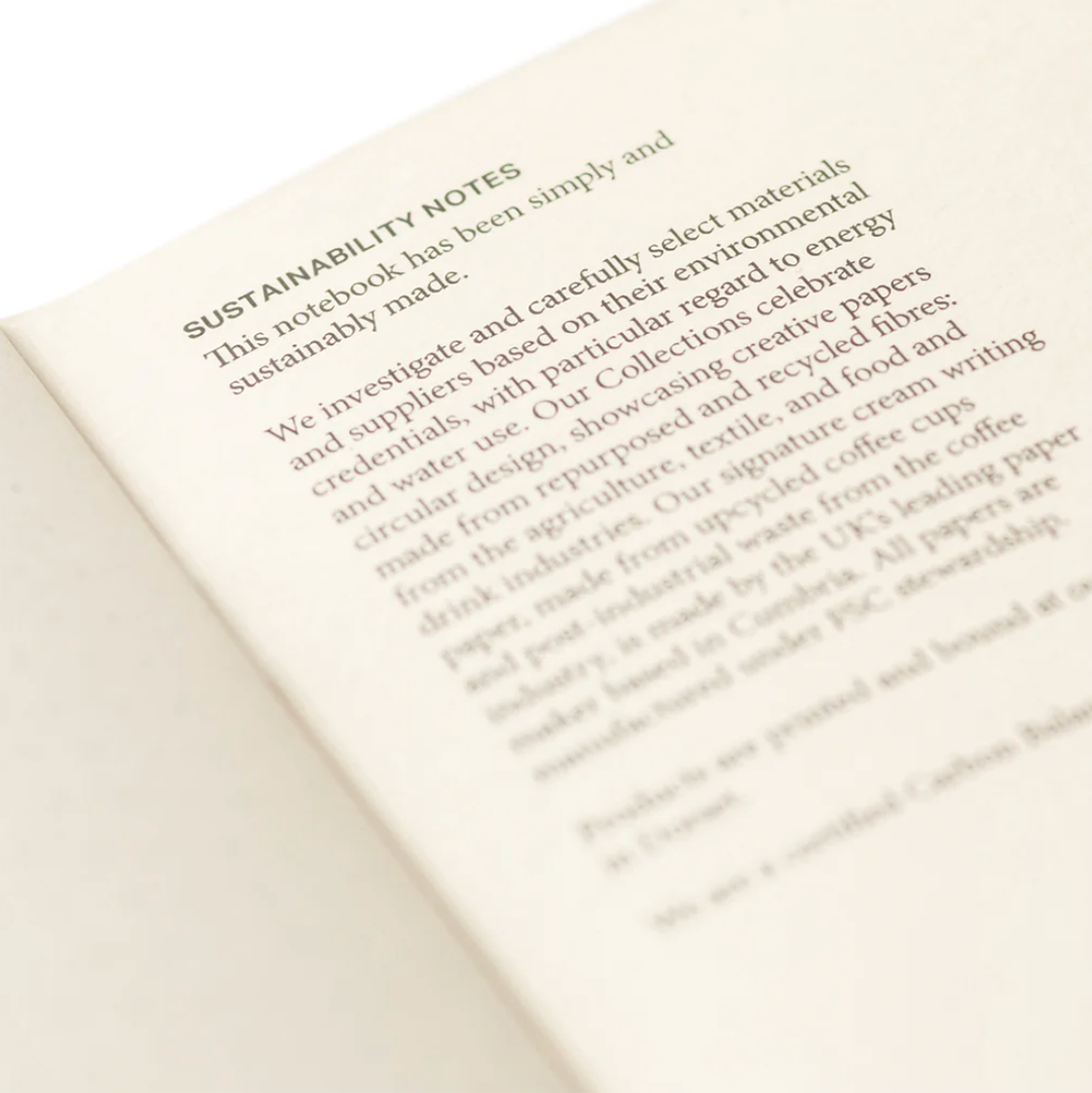 Set Of 3 Stitched Notebooks Made from Recycled Coffee Cup Paper and Re-Purposed Beer Waste